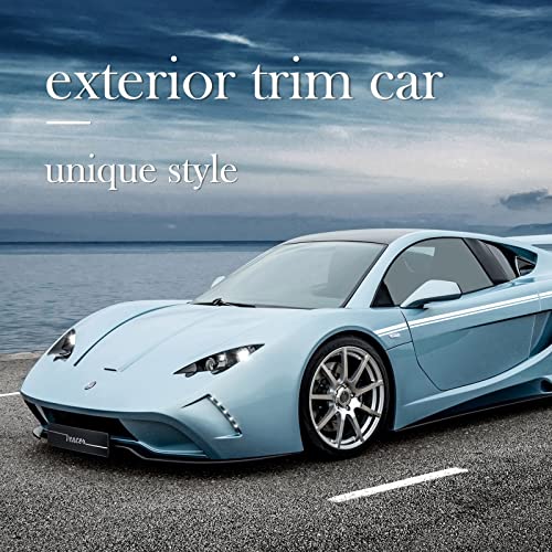 Zatooto Pinstripe Tape For Cars - Diy Vinyl White Pin Striping Decals, 385×0.47 Inches Auto Waterproof Pin Stripe Tape Emblems Trim, Universal For Automotive Musical Instrument Home Door Etc #TOP1