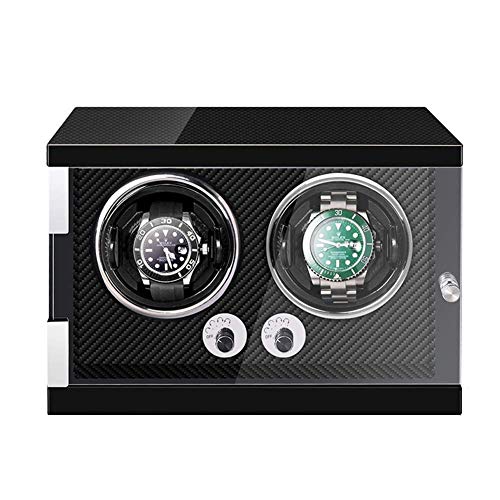 Remontoir montre automatique en cuir PU noir pour montre mécanique | Boîtier électrique
