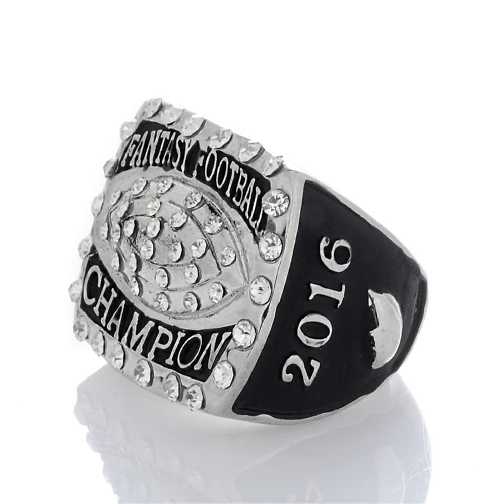 Kuseli 2016 Fantasy Football Championship Ring Trophy Prize for Fans Mens' Souvenir Gift (Without Box)