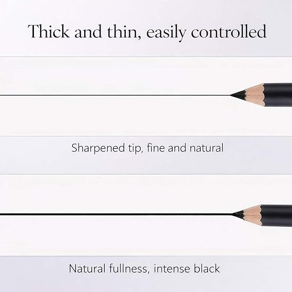 Waterproof Kohl Eyeliner Pencil in Rich Brown - Precise Eye Lining & Long-Lasting Definition for Everyday & Smoky Makeup, Smudge-Resistant, Highly Pigmented, Sweatproof Formula (Brown)