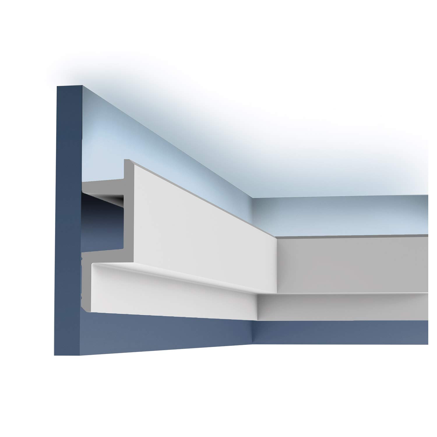 Corniche C383 de 200 cm pour masquer les fissures du plafond