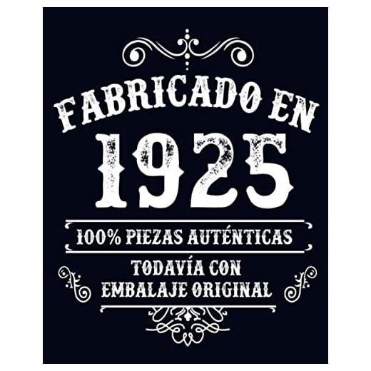 Fabricado en 1925 Todavia Con Embalaje Original: Feliz cumpleaños niña de 96 años escribiendo un diario | Cuaderno en blanco con 120 páginas / 8x10 pulgadas