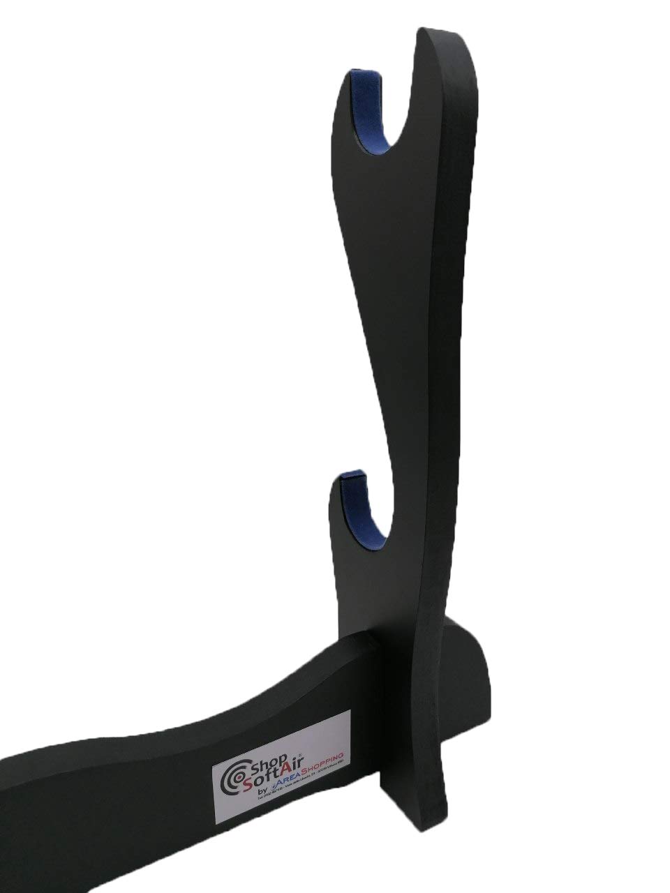 Supporto Per 2 Katane In Legno Con Velluto Blu - Da Tavolo, Include Storia Dei Samurai - Foto 10