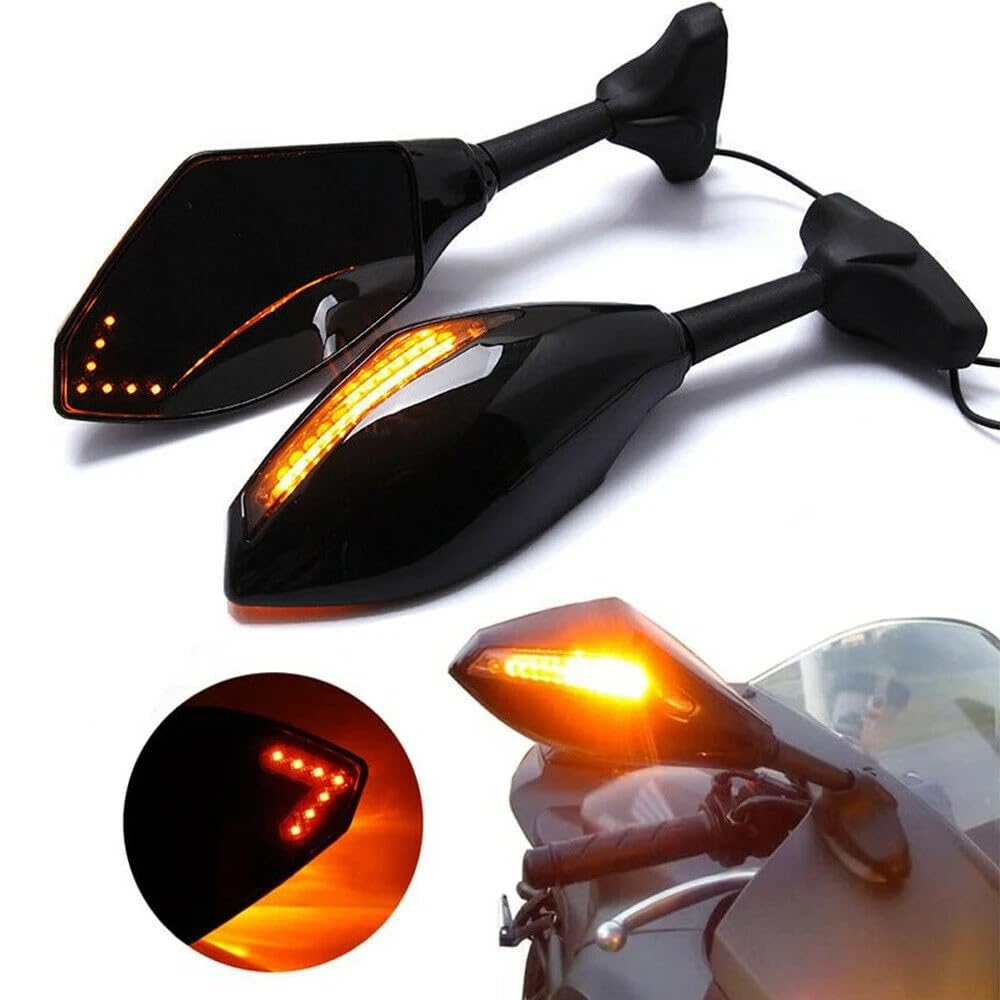Moto Lusterko końcówkowe kierownicy Motocyklowa k Pasuje Do Lusterek Wstecznych Pasuje Do Hyosung GT125R GT250R GT650R GT650S Z Kierunkowskazami
