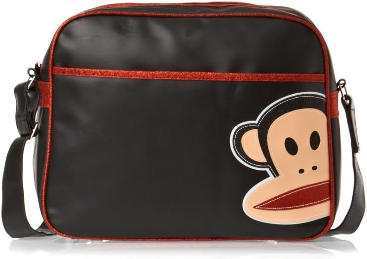 Paul Frank New Winter Red and Black Julius Monkey Messenger Bag
