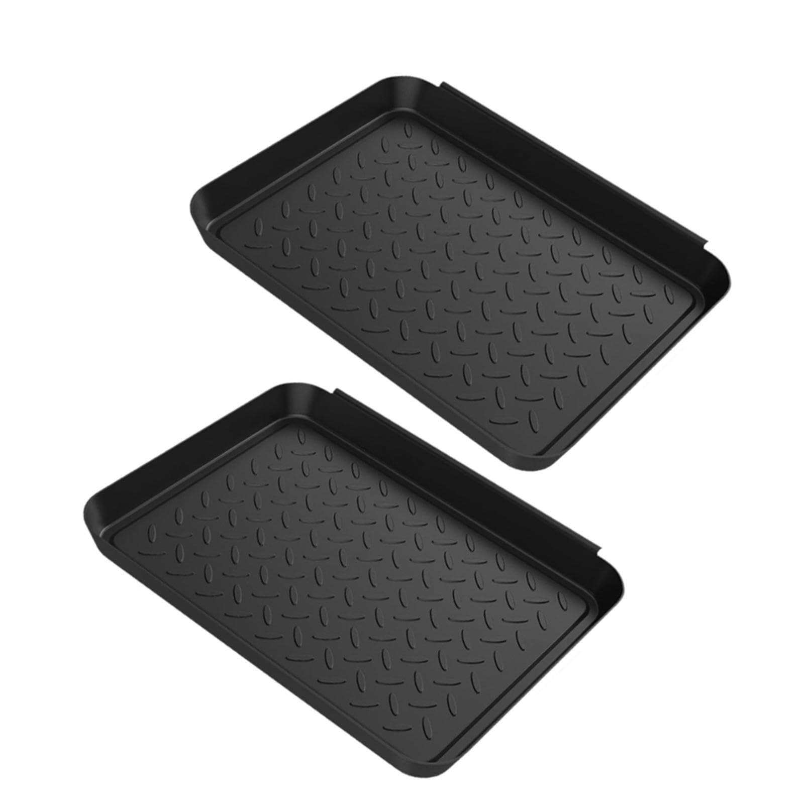 2 bandejas para Botas, protección para el Suelo, Bandeja para macetas, Alfombrillas para Botas de Garaje para Barro.