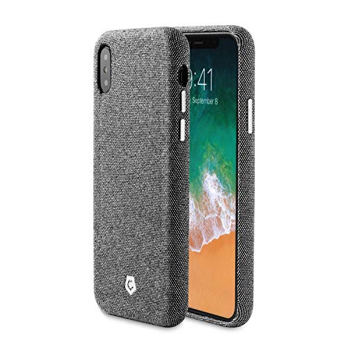 Compatible with iPhone X/XS Case, Cobble Pro Premium Handcrafted Soft Touch Fabric Back