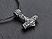 Baldur Jewelry - 925 Sterling Silver Viking Thors Hammer Necklace Pendant For Men Dragon Pendant Jewelry - Thor Necklace - Thor Gifts for Men - Viking Necklace for Men
