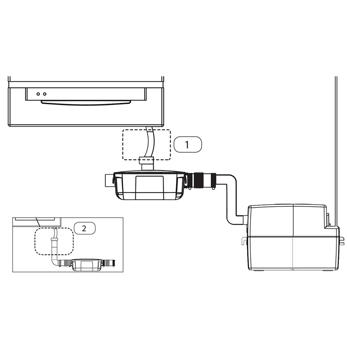 SFA Sanineutral Neutraliseur De Condensats Pour Chaudières 2 Entrées Compact 28,5 x 10,3 x 9,5 cm