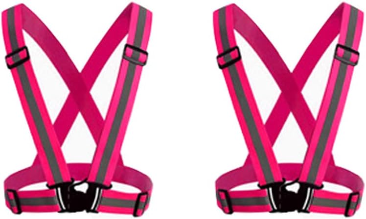 Reflective Vest Adjustable Safety Hi Vis High Visibility Sports Gear for Outdoor Night Running Cycling Hiking Biking Motorcycle Dog Walking Men Women Kids¡­