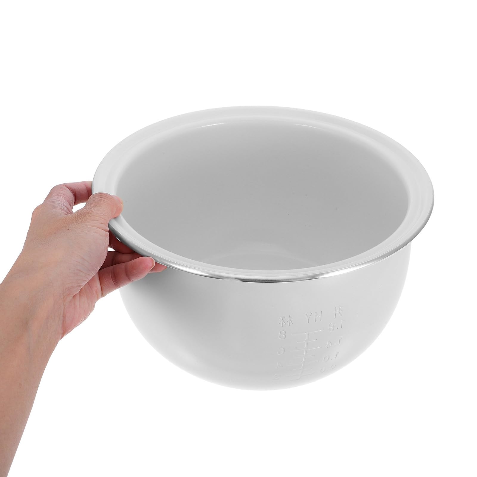 Olla Interior para Arrocera de 4 L en Acero Inoxidable Blanco