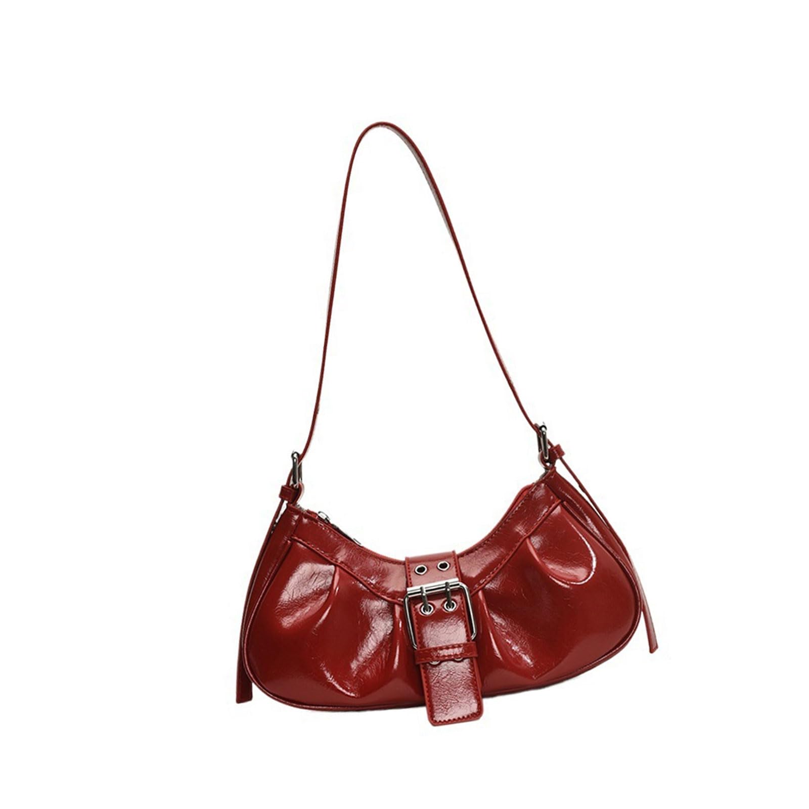 Sac à main plissé en cuir PU pour femme