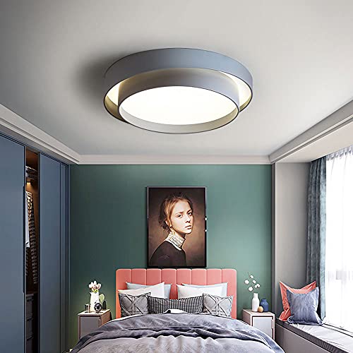 Plafonnier LED noir 50cm à intensité variable pour bureau moderne - 4