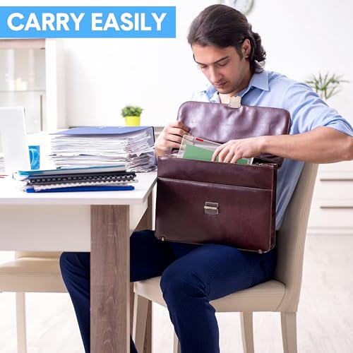 Image of Livzing Plastic Portable File Folder Case | Transparent Documents Paper Lockable Boxes for A4 Sheet, Photos, Magazines, Cards | Filing Storage organizer for Envelopes, Certificates | Office Supplies