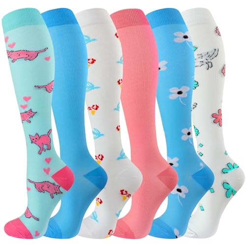 Image of bropite Compression Socks for Women &Men Circulation-Support Knee High Socks 20-30 mmhg-Best for Running,Medical,Nurse,Travel