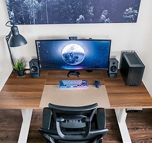 Furmax-Height-Adjustable-Standing-Desk-Electric-Desk-with-14070-cm-Wood-Desktop-Office-Table-Ergonomic-Desk-with-Automatic-Memory-Walnut