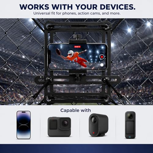 Gitaobac Fence Phone Mount for Baseball Games, Compatible with iPhone, GoPro, Mevo Start, Flexible, Durable, Ideal for Baseball, Softball, and Football Recording - image 5