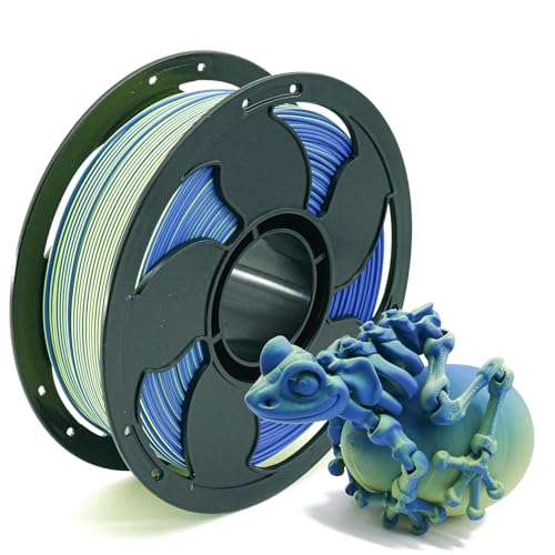 Image of Matte Dual Color Yellow Blue PLA 1.75mm 1kg 600mm /s High Speed 3D Filament