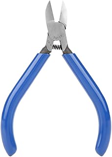 QANYEGN Wire Flush Cutters, 5in Electronic Diagonal Pliers Cable Side Cutting Nippers, Wire Cutter Tool for Precise Cutting