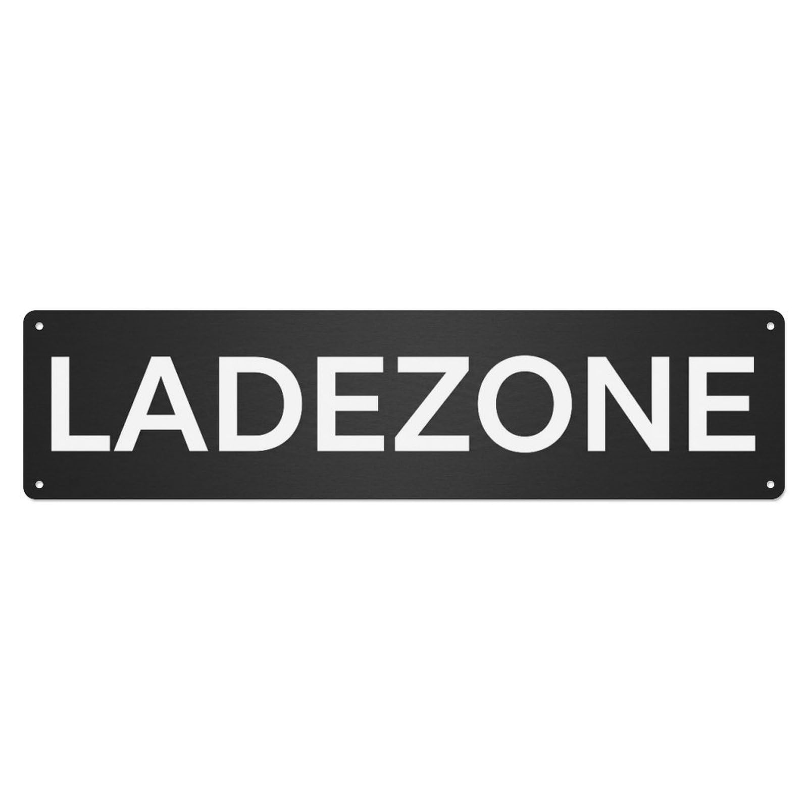 Metal Tin Sign Ladezone Delivery Only Access