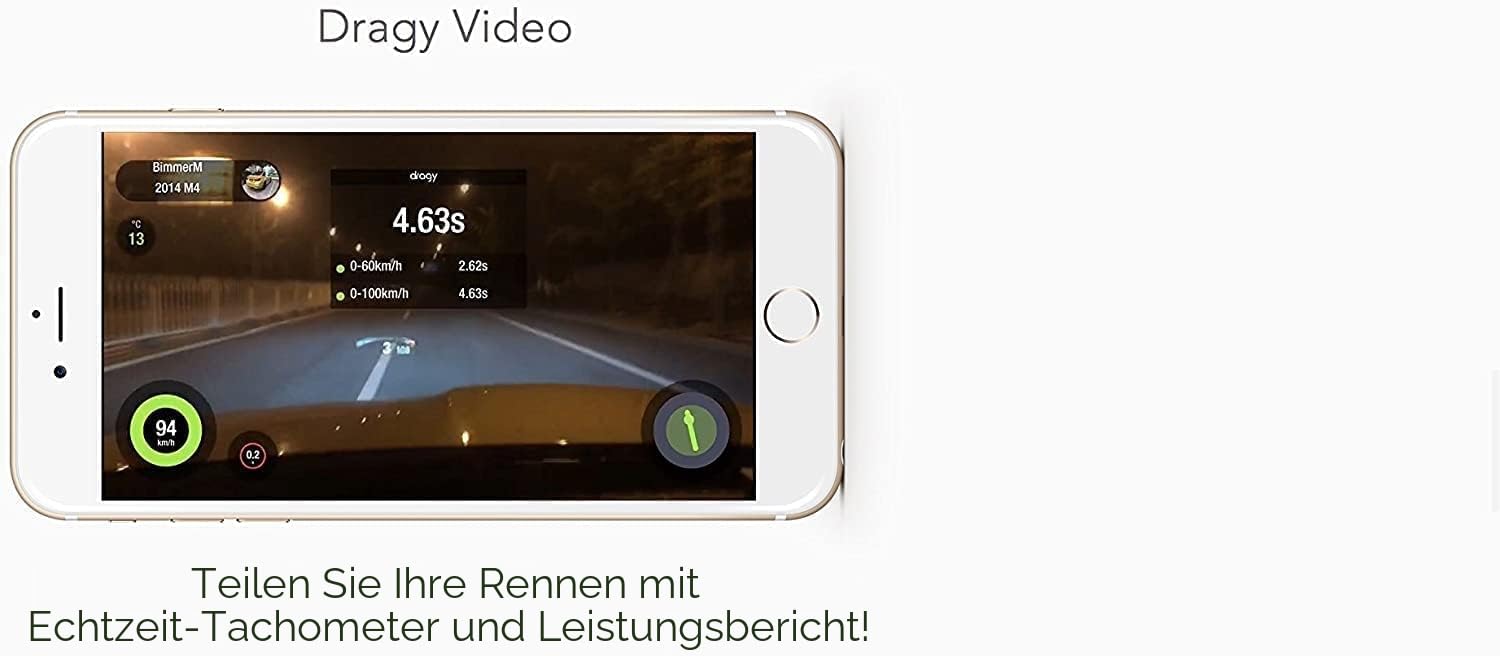 Neues GPS-basiertes Leistungsmessgerät, bis zu 25 Hz GPS-Rundentimer, Motorrad-Video-Overlay, verbessertes UBLOX-Hochleistungs-Modul der 10. Generation, USB-Typ-C-Ladeanschluss (DRG70-C)