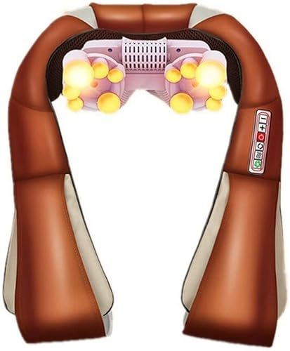 TOEWOE Masajeador de cuello, masajeador de espalda con calor, masajeador eléctrico de hombro, masajeador Shiatsu, masajeador de espalda y cuello,