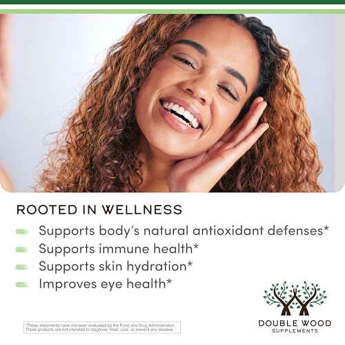 Image of Astaxanthin - Triple Strength 12mg (Only Patented Astaxanthin (Astrareal) with 70+ Human Clinical Trials) Grown, Harvested, and Made in The USA (Astaxantina) by Double Wood