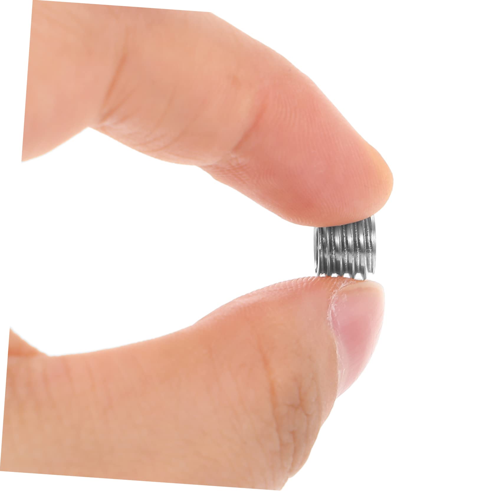 Amosfun 5 Juegos Manga de tornillo de acero inoxidable métrico tornillos prisioneros surtidos pequeño comida tornillo sin cabeza Tornillos de tornillo de surtido múltiple Plata