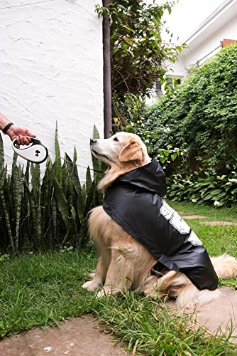 Capa de Chuva Zooz Pets Snoopy Preta para Cães