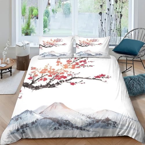 Parure de lit microfibre haut de gamme effet 3D avec housse de couette pagode - 4