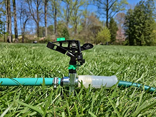 Pulsating Impact Sprinkler, 80-5800 Sq.ft Adjustable Coverage, Pack Of (2), Perfect For Lawn,Garden And Yard By Apt #TOP5