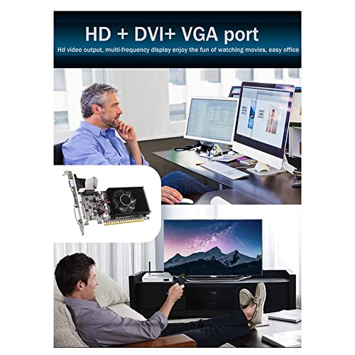 Lrtzizy GT210 1GB Graphics Card PClE X16 2.0 GPU Computer Graphics Card DVI-D+VGA+HD Desktop Video Card - Image 2