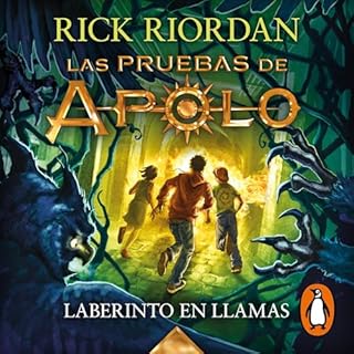 Diseño de la portada del título Laberinto en llamas [The Burning Maze]