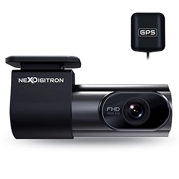 NEXDIGITRON ACE Plus Car Dash Camera with GPS Logger, Full HD 1080P, F1.8 Aperture, 6G Lens, 140 degree Wide Angle, Super-Capacitor, G-Sensor, WiFi, Upto 128GB Supported, Made in India