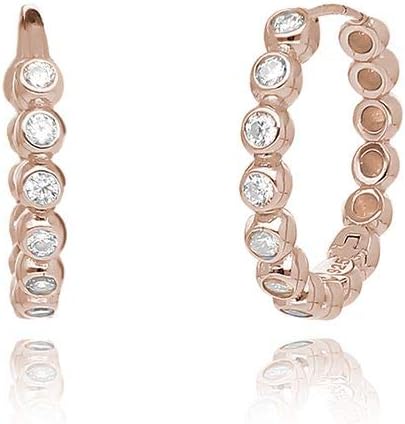 Mabina GioielliMabina Women's Veretta Earrings in Silver with Cubic Zirconia – 563354