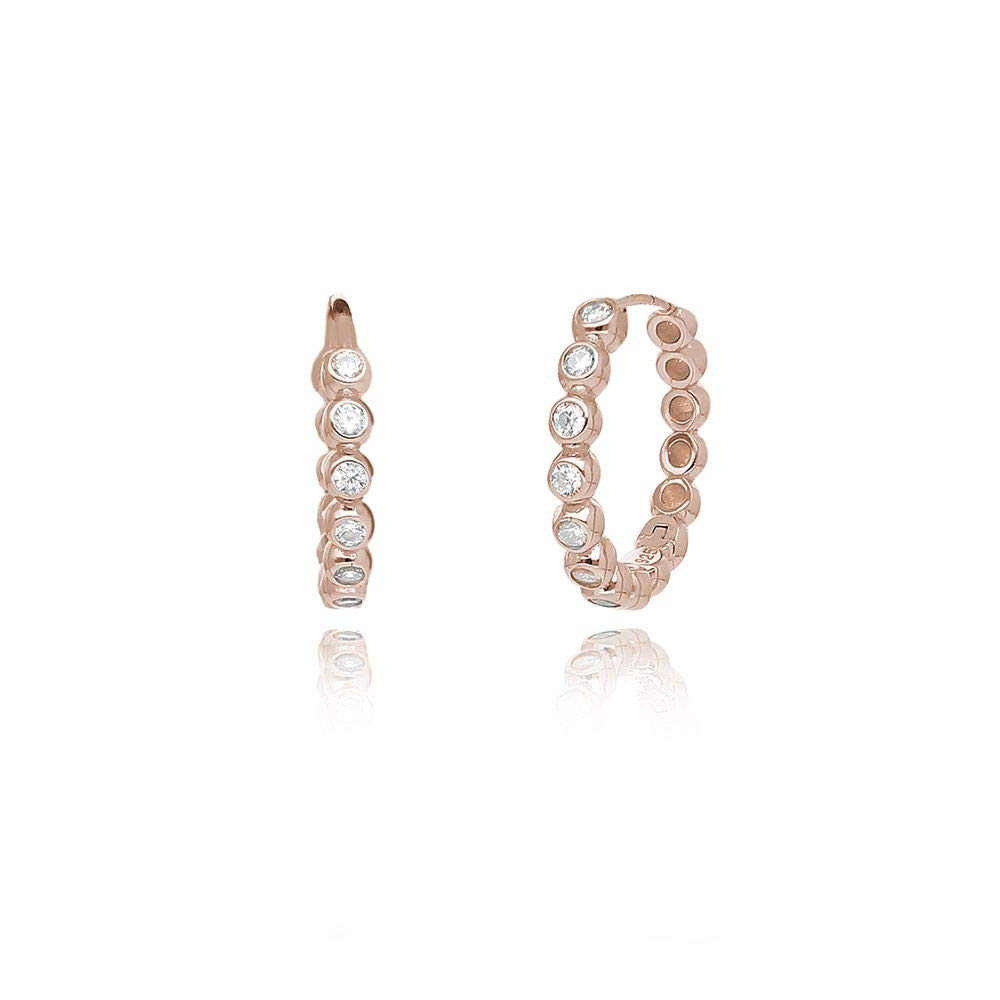 Mabina GioielliMabina Women's Veretta Earrings in Silver with Cubic Zirconia – 563354