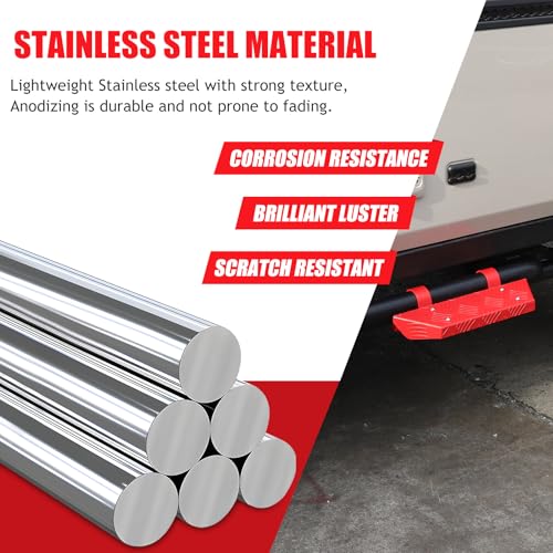 Estribos para INEOS Grenadier 2020-2024, acero carbono rojo miniatura 5