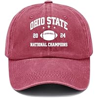 Ohio State National Champions Cap, Ohio State Football Championship Hat, Ohio State Hat Champions Cap Claret