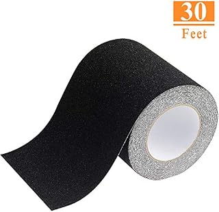 HELIFOUNER 6" × 30 Feet Anti Slip Traction Tape, High Traction Friction Abrasive
