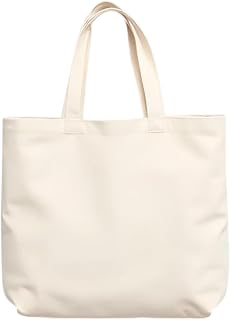 JD BAGS Canvas Plain Tote Bag for Men's & Women's which is 100% Eco-Friendly – Large Capacity, Reusable Shoulder Handbag –... Price In India