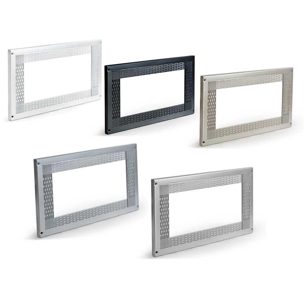 Cadre de Décoration Universel pour Micro-ondes 60x40 cm – Installation sur Meuble de Cuisine avec Kit Inclus – Résistant à la Chaleur – Installation Facile (Noir)