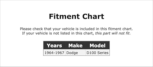 Miniatura 2 de Limpiaparabrisas delantero compatible con Dodge D100 Series 1964 1965 1966 1967 PC-59028