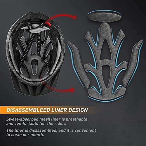 JBM Bike Helmet Adult Bike Helmet for Men, Bicycle Helmet for Women, Bike Helmets for Adults Bikes Helmets Adult Cycling Helmets Men’s Bike Helmet Women’s Helmet with Visor, Adult Helmet
