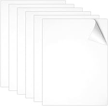 Selbstklebende Schaumstoffplatte Weiß, 6 Stück Moosgummi Polster mit Kleberücken, Eva Schaumstoff Platten, rutschfeste Schaumstoffmatte für Möbel DIY-Projekte Verzierung (250 × 200 × 3 mm)