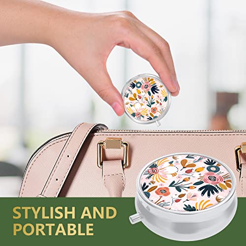 Image of Pill Box, Small Pill Case for Purse & Pocket, Travel Medicine Organizer | Cute Travel Medicine Organizer, Portable Medicine Container Holder to Hold Vitamins, Medication, Fish Oil & Supplement