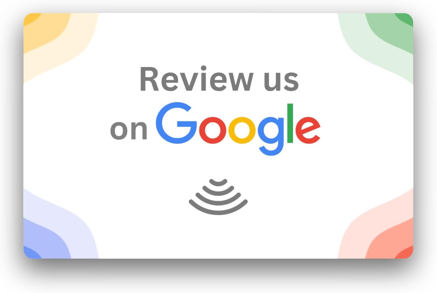 NFC Google Review Cards - Review Us On Google NFC Cards, NFC Business Card, Smart Card for Google Reviews, NFC Tags, Durable PVC Cards