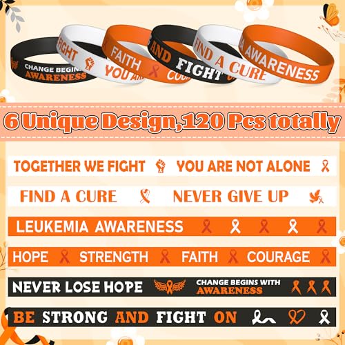 Bracelets en silicone leucémie orange pour exprimer votre solidarité