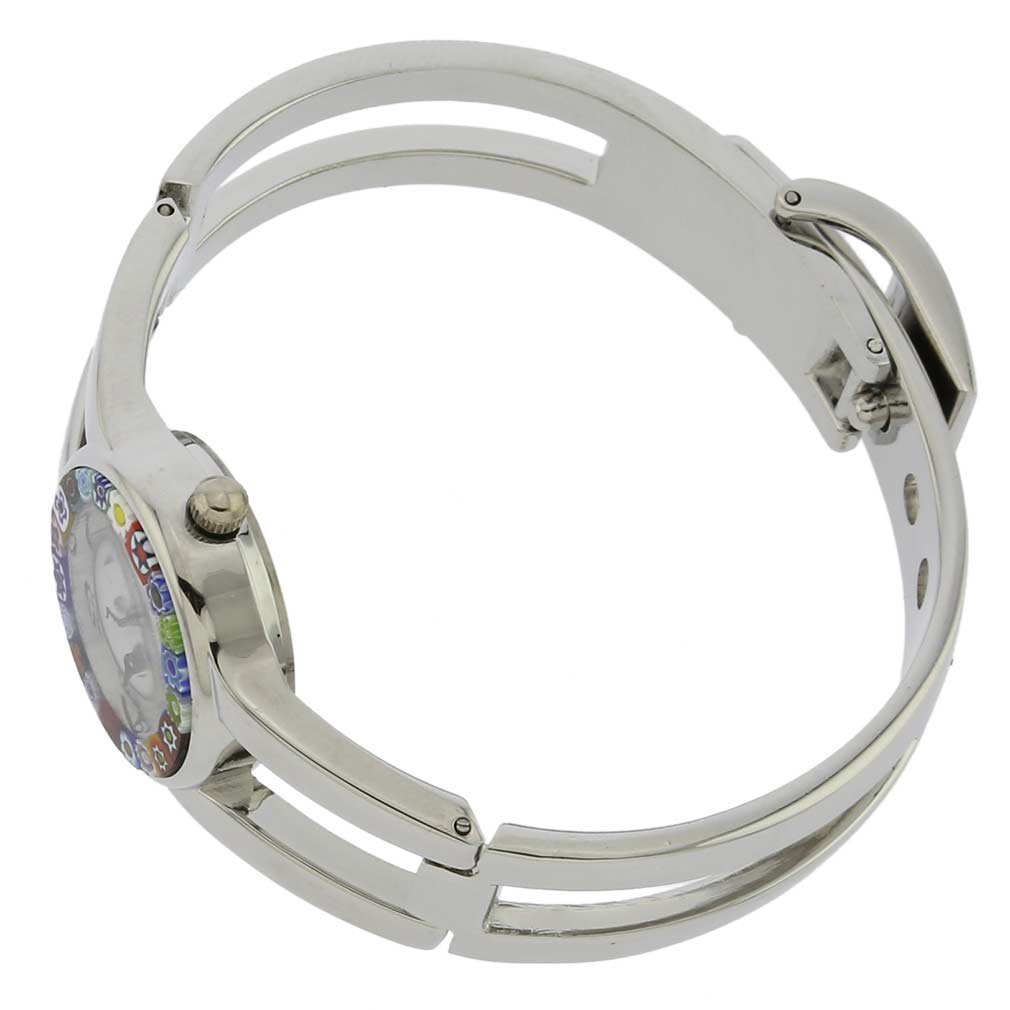 Glass Of Venice Pulsera de metal para mujer con reloj de Murano, Lujoso