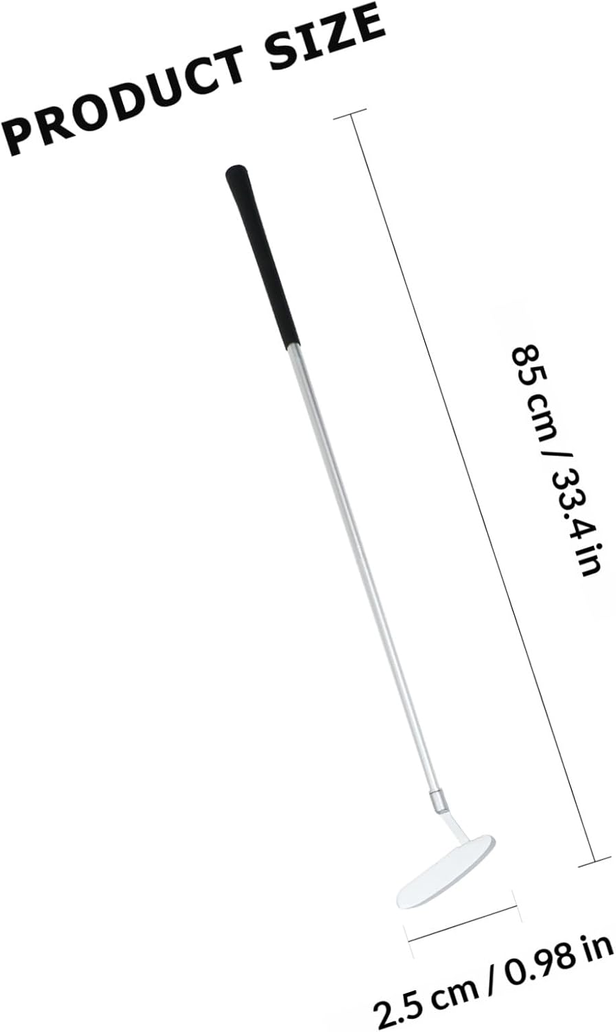 NOLITOY Portable 3-Section Detachable Golf Putter Zinc Alloy Training Putter Set Silver for Indoor Outdoor Golf Practice and Beginner Golfers