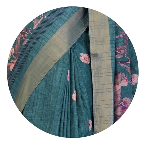 Image of MIRCHI FASHION Saree for Woman | Art Silk Floral Printed Ethnic Occasional Sari with Blouse